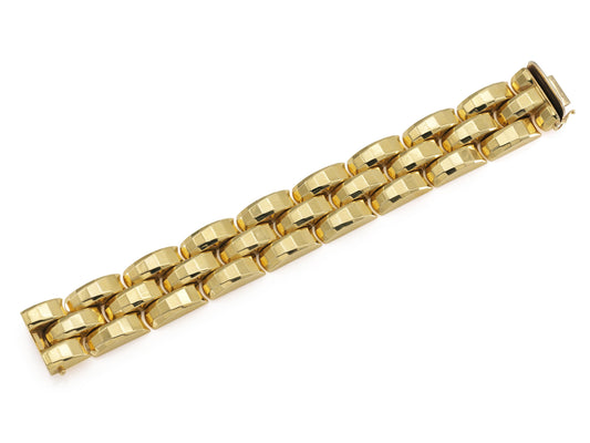 Vintage 1940s Retro Gold Link Bracelet