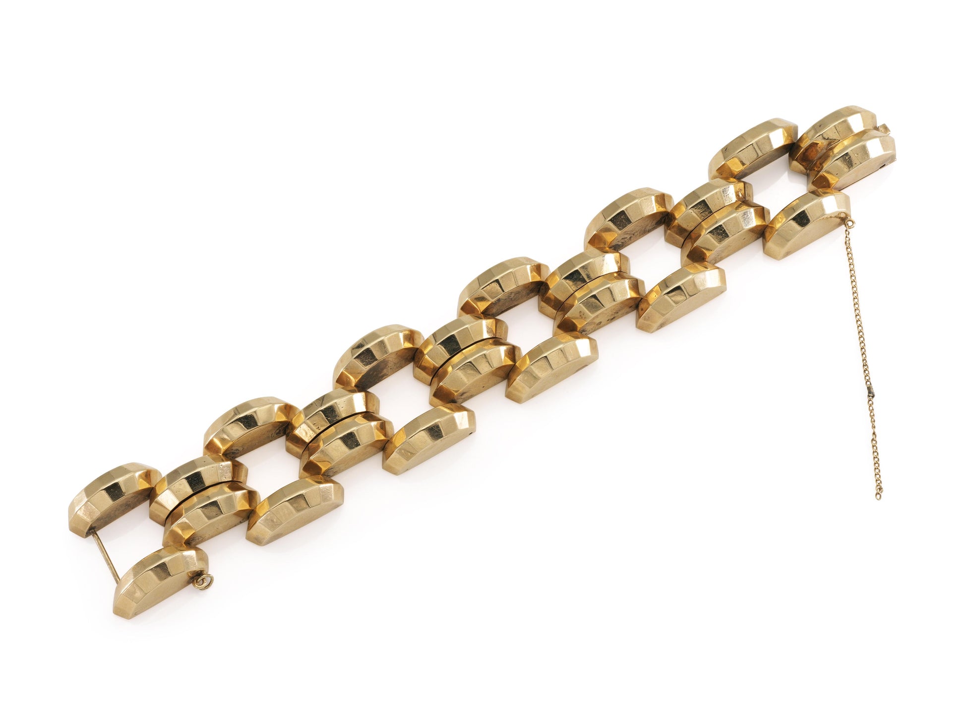 Vintage 1940s Retro Gold Open Link Bracelet