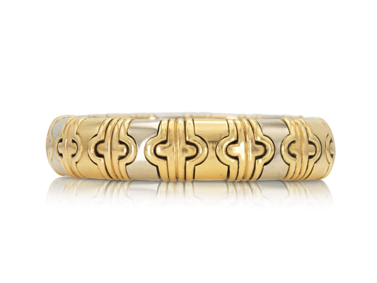 Vintage 1980s Two-Toned Parantesi Cuff Bracelet