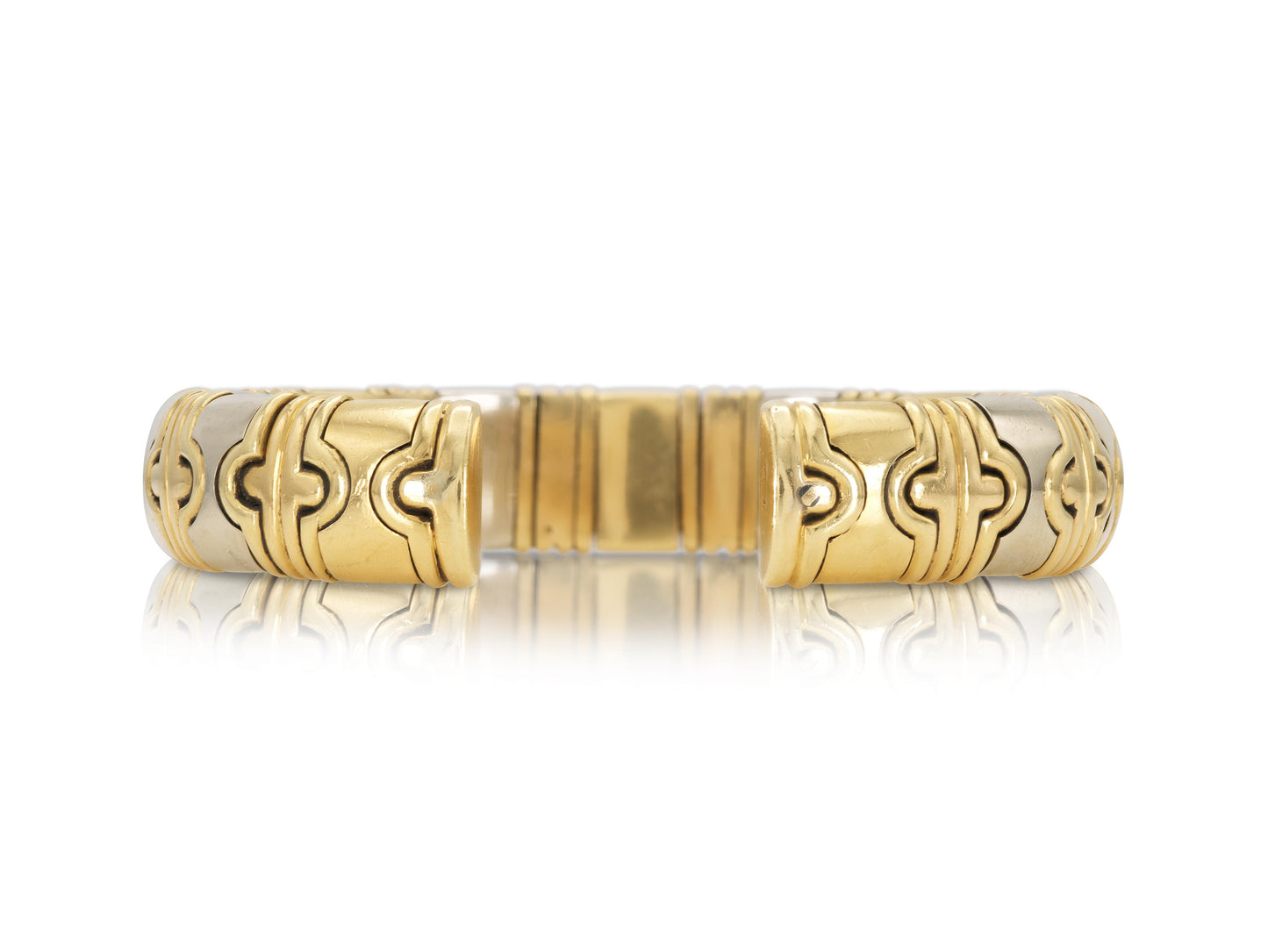 Vintage 1980s Two-Toned Parantesi Cuff Bracelet