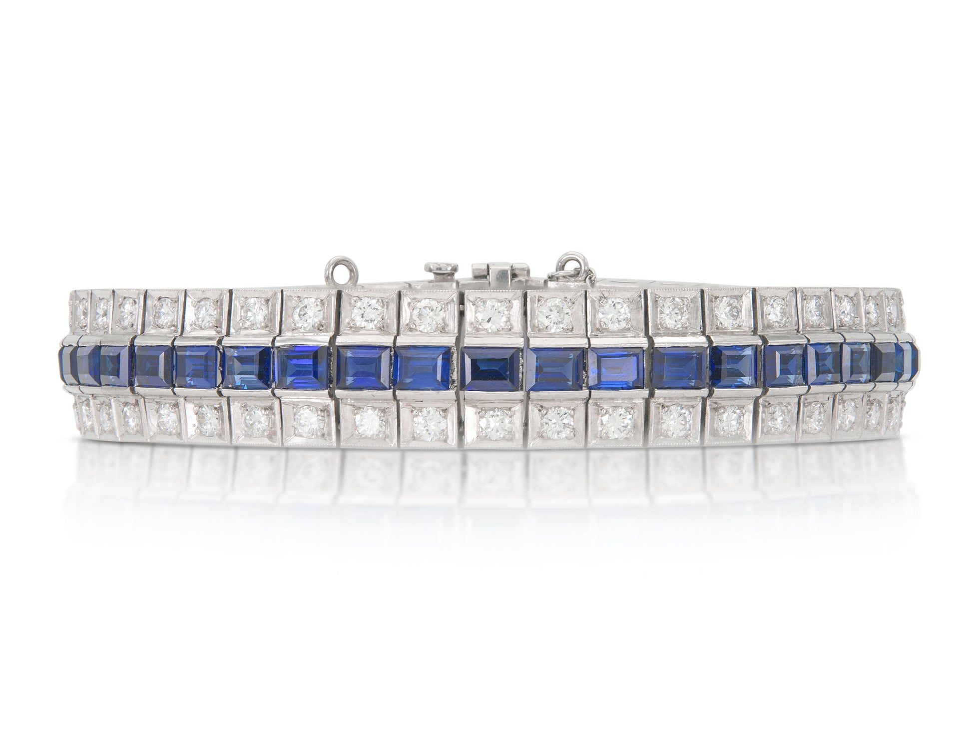 Diamond and Sapphire Bracelet