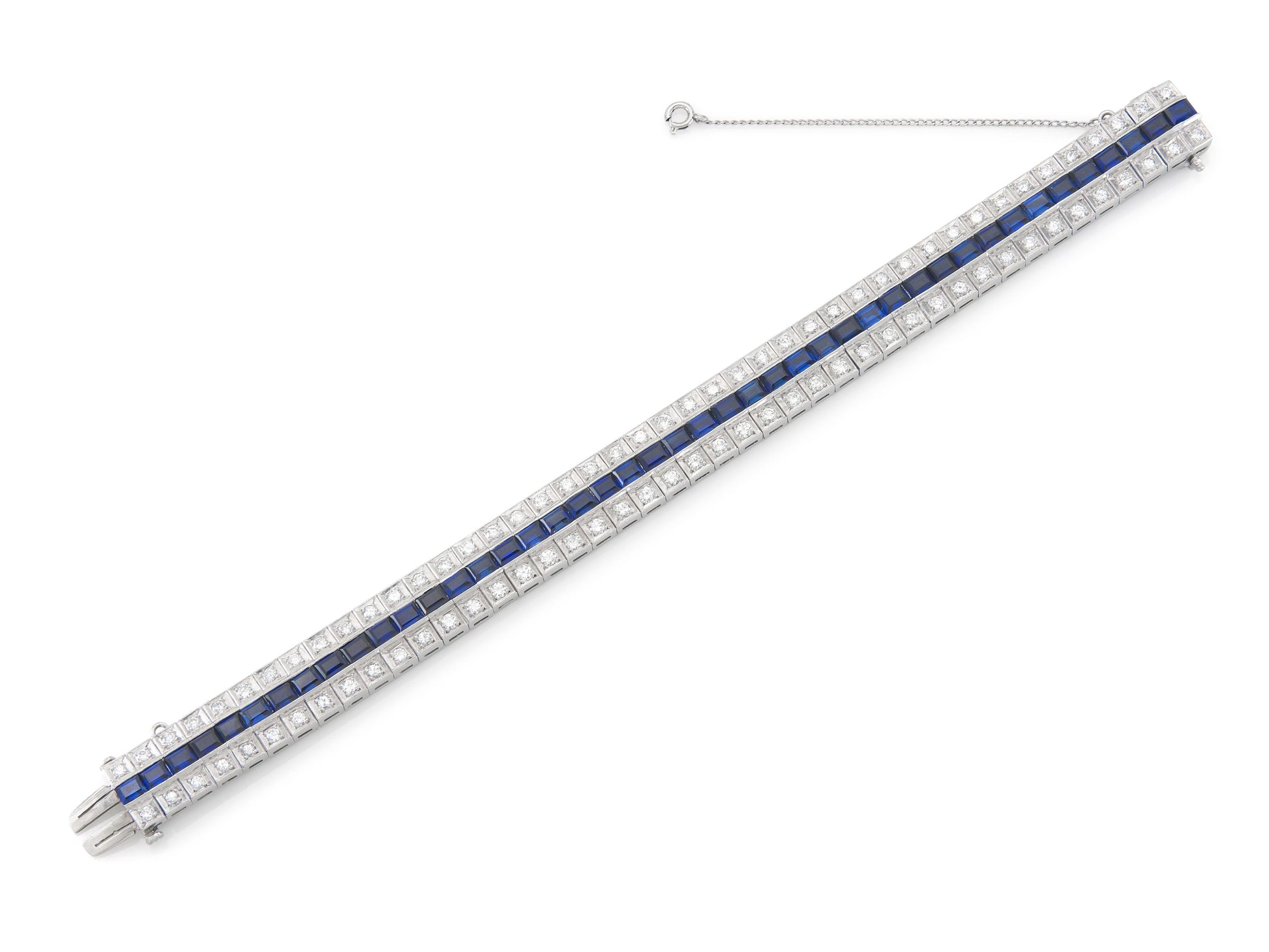 Diamond and Sapphire Bracelet