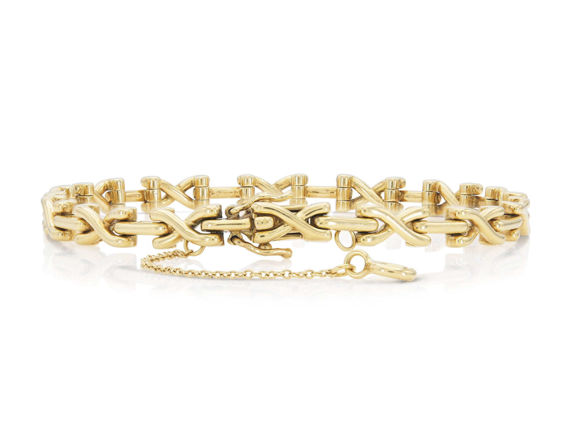 Vintage 1970s Tiffany & Co. Schlumberger Gold X Bracelet