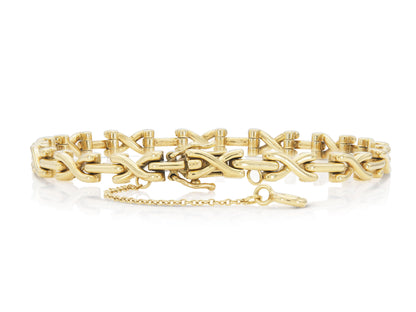Vintage 1970s Tiffany & Co. Schlumberger Gold X Bracelet