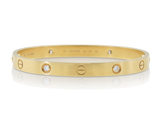 Cartier Love Bracelet with 4 Diamonds