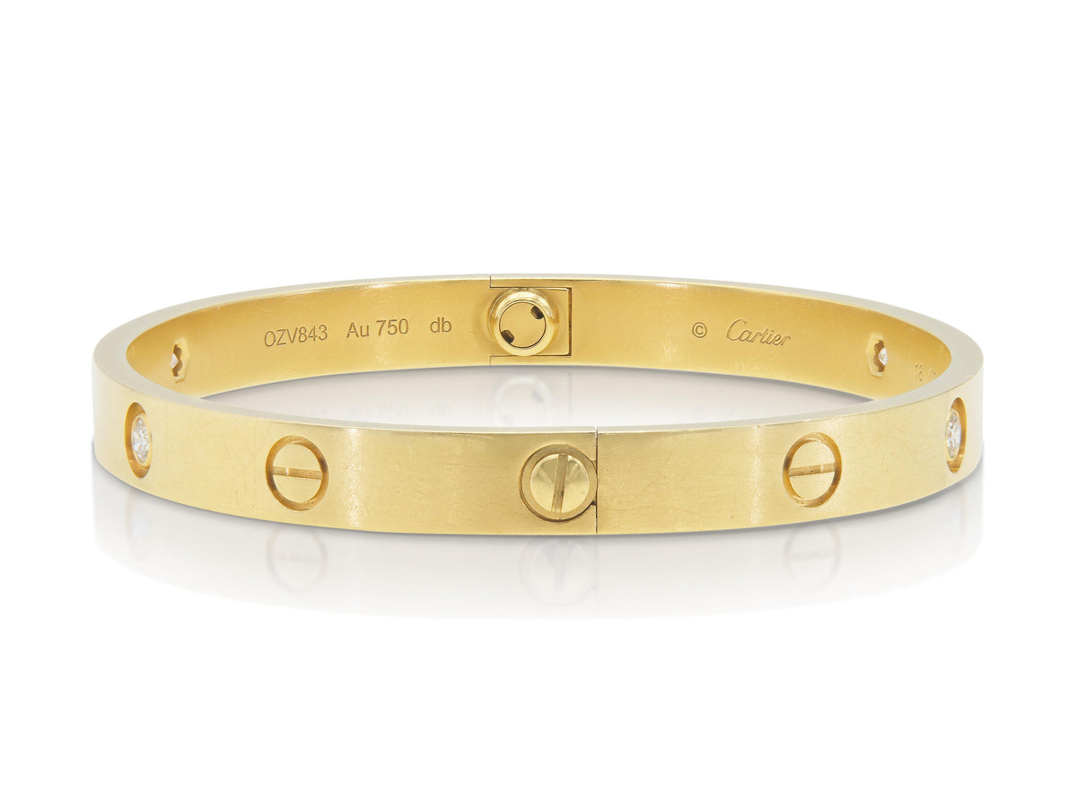 Cartier Love Bracelet with 4 Diamonds