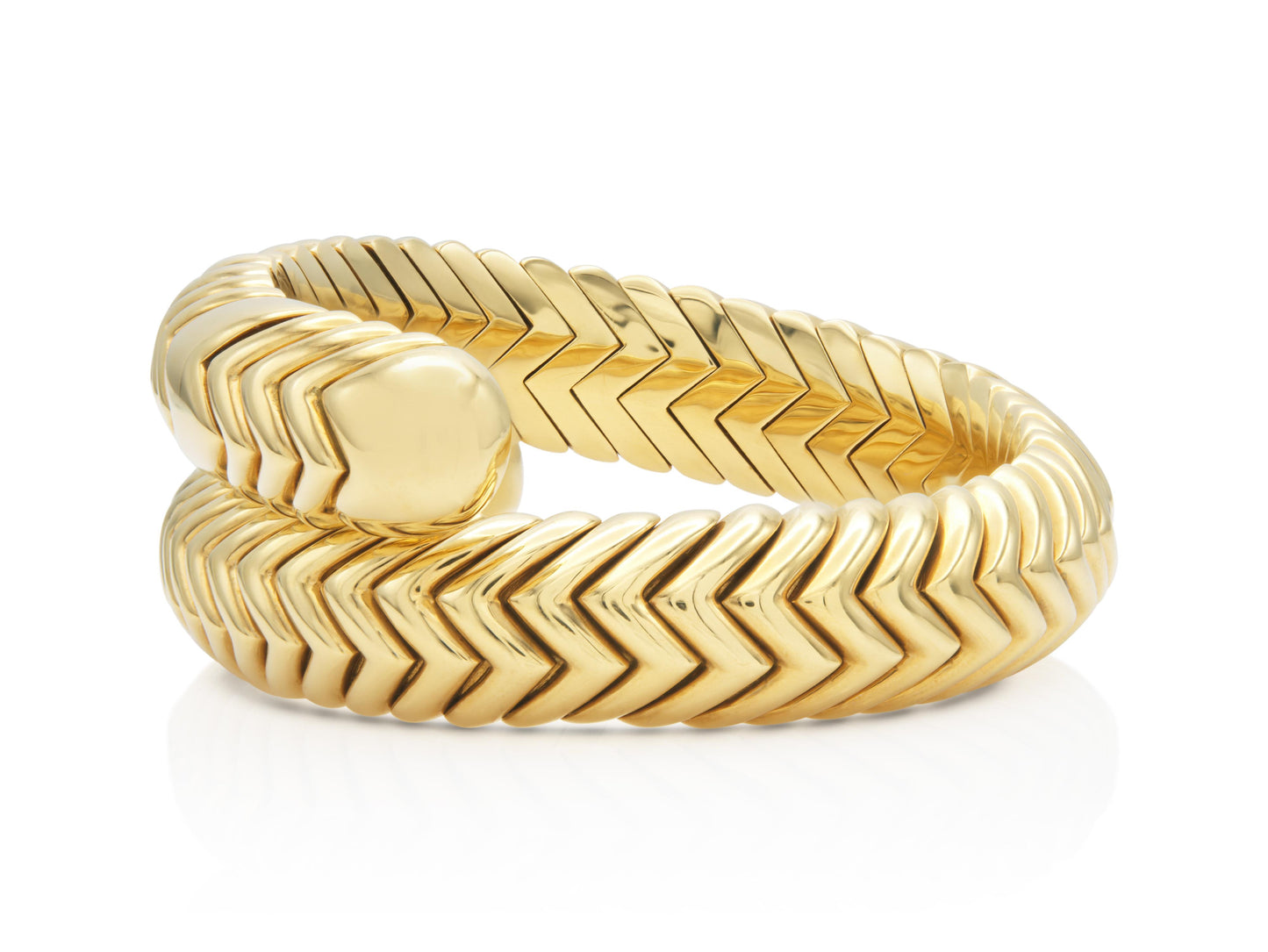 Vintage 1990s Bvlgari Spiga Wrap Bracelet