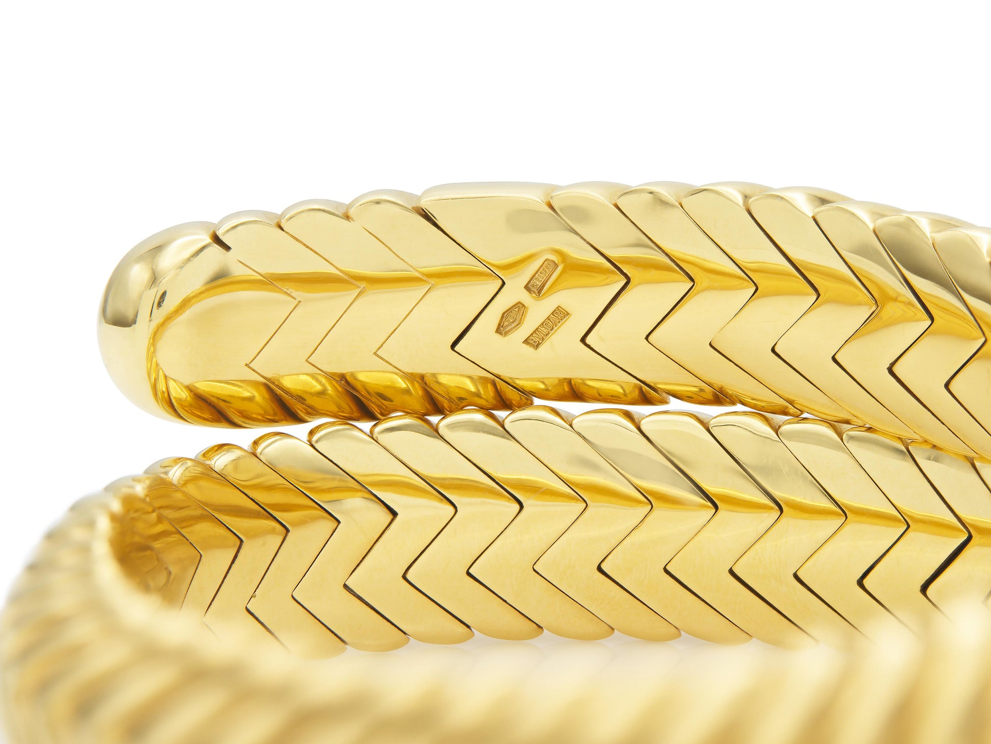 Vintage 1990s Bvlgari Spiga Wrap Bracelet