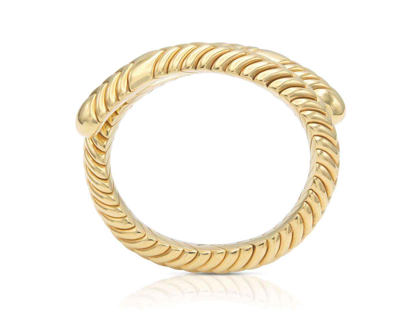 Vintage 1990s Bvlgari Spiga Wrap Bracelet