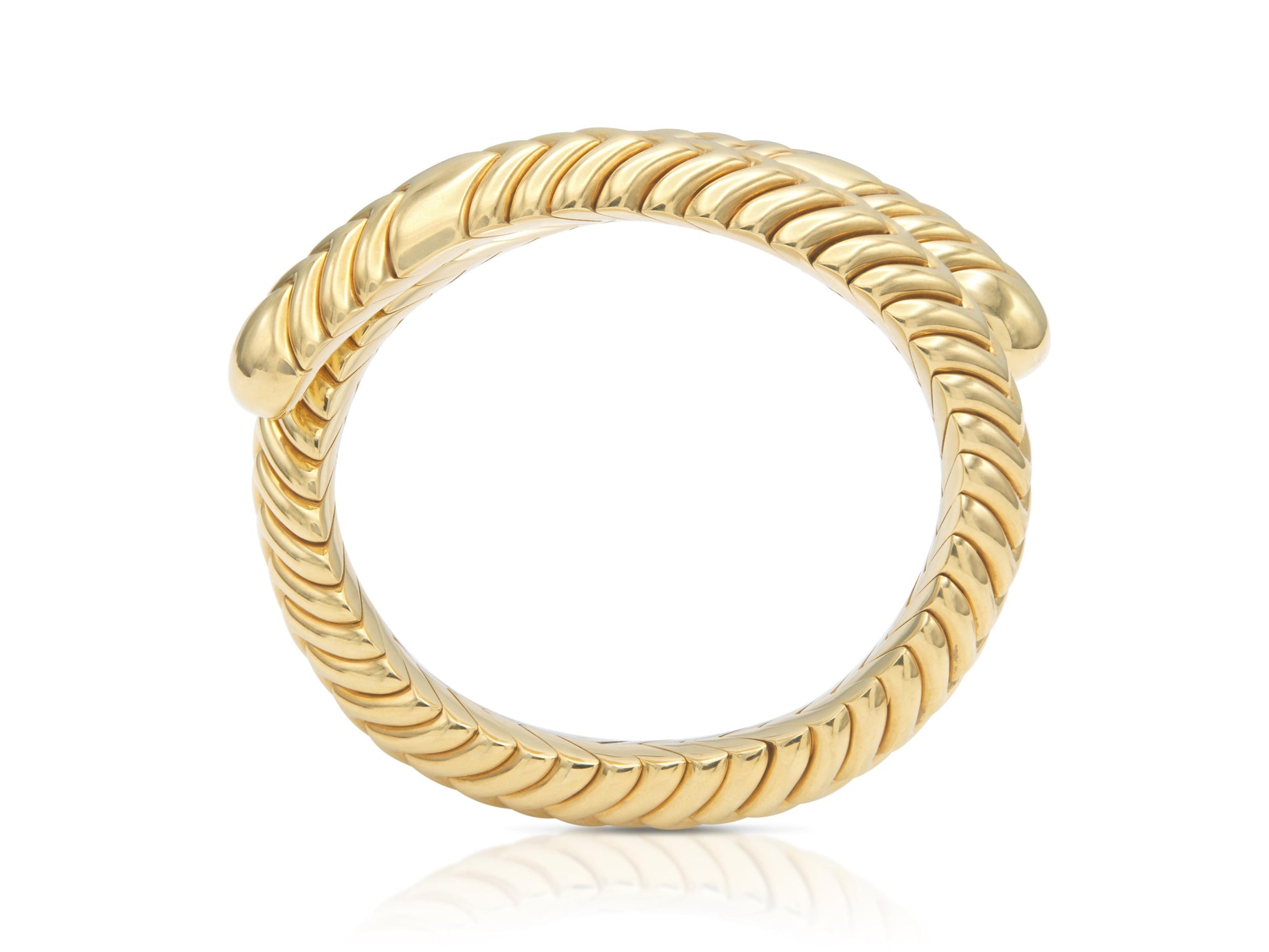 Vintage 1990s Bvlgari Spiga Wrap Bracelet