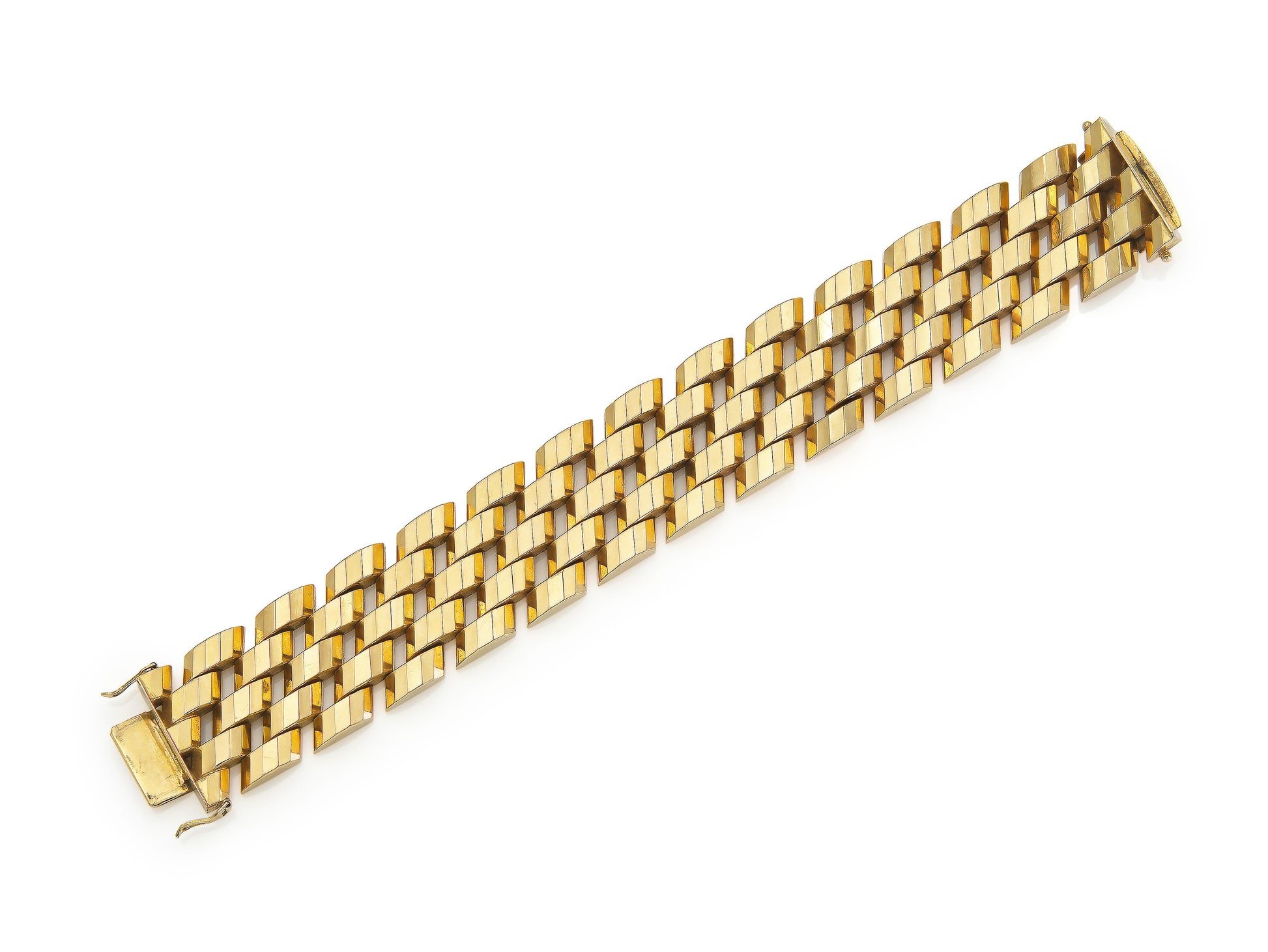 Vintage 1940s Retro Gold Bracelet