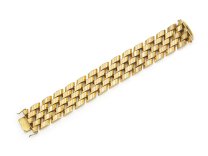 Vintage 1940s Retro Gold Bracelet