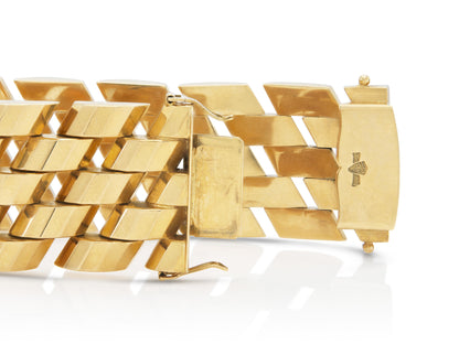 Vintage 1940s Retro Gold Bracelet