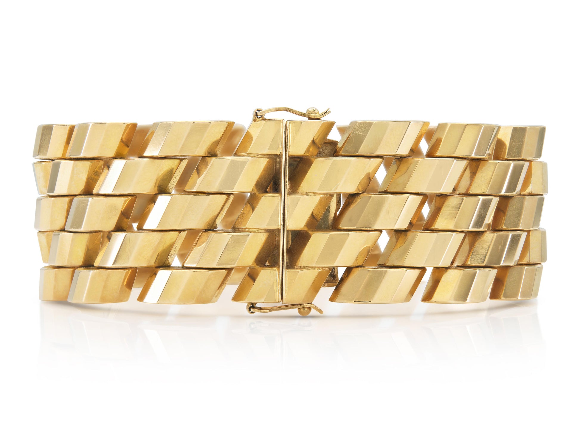 Vintage 1940s Retro Gold Bracelet