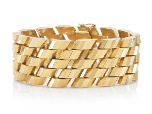 Vintage 1940s Retro Gold Bracelet