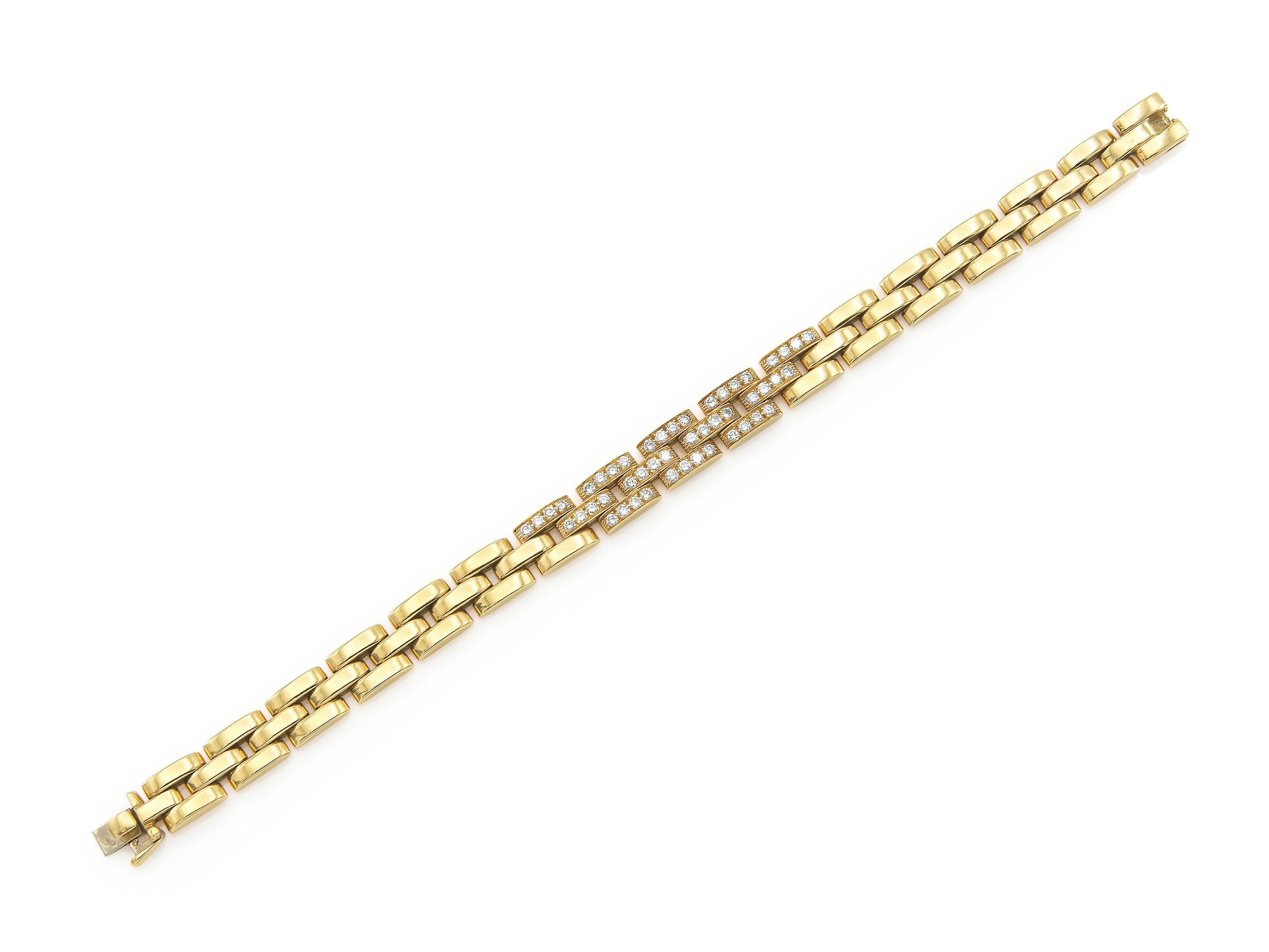 Cartier Maillon Panthere Bracelet with Diamond Links