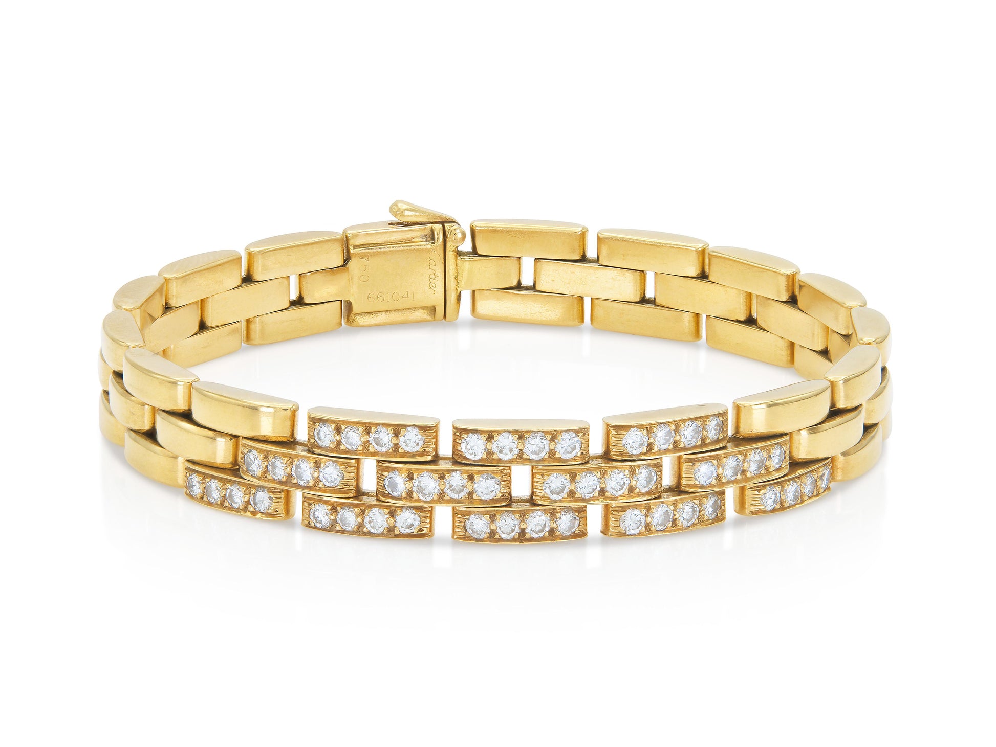 Cartier Maillon Panthere Bracelet with Diamond Links