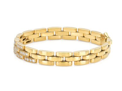 Cartier Maillon Panthere Bracelet with Diamond Links