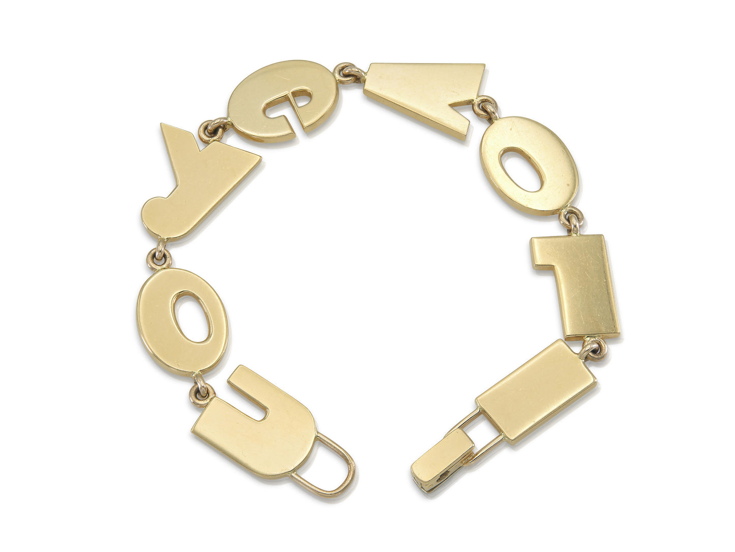 Verdura "I Love You" Bracelet