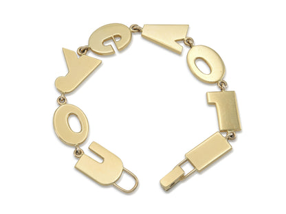 Verdura "I Love You" Bracelet