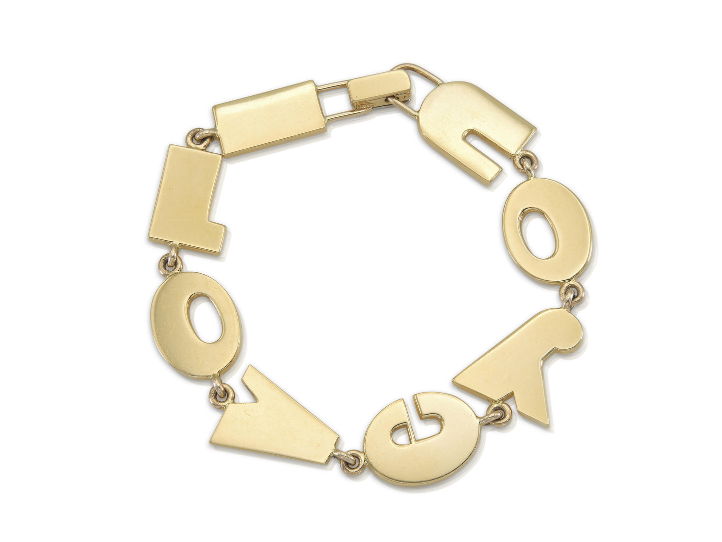 Verdura "I Love You" Bracelet