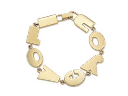 Verdura "I Love You" Bracelet