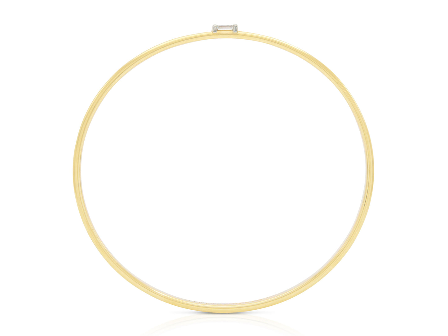 Vintage 1990s Tiffany & Co. Gold Bangle Bracelet with Diamonds