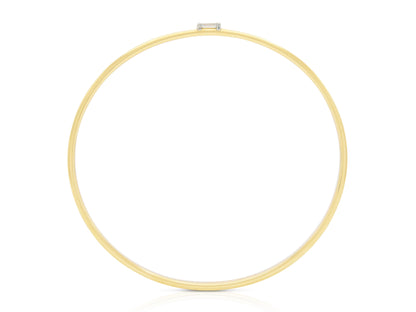 Vintage 1990s Tiffany & Co. Gold Bangle Bracelet with Diamonds