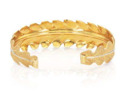 Vintage 1960s Mario Buccellati Leaf Cuff Bracelet