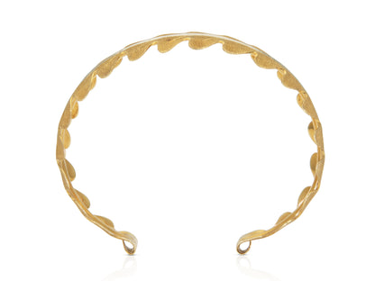 Vintage 1960s Mario Buccellati Leaf Cuff Bracelet