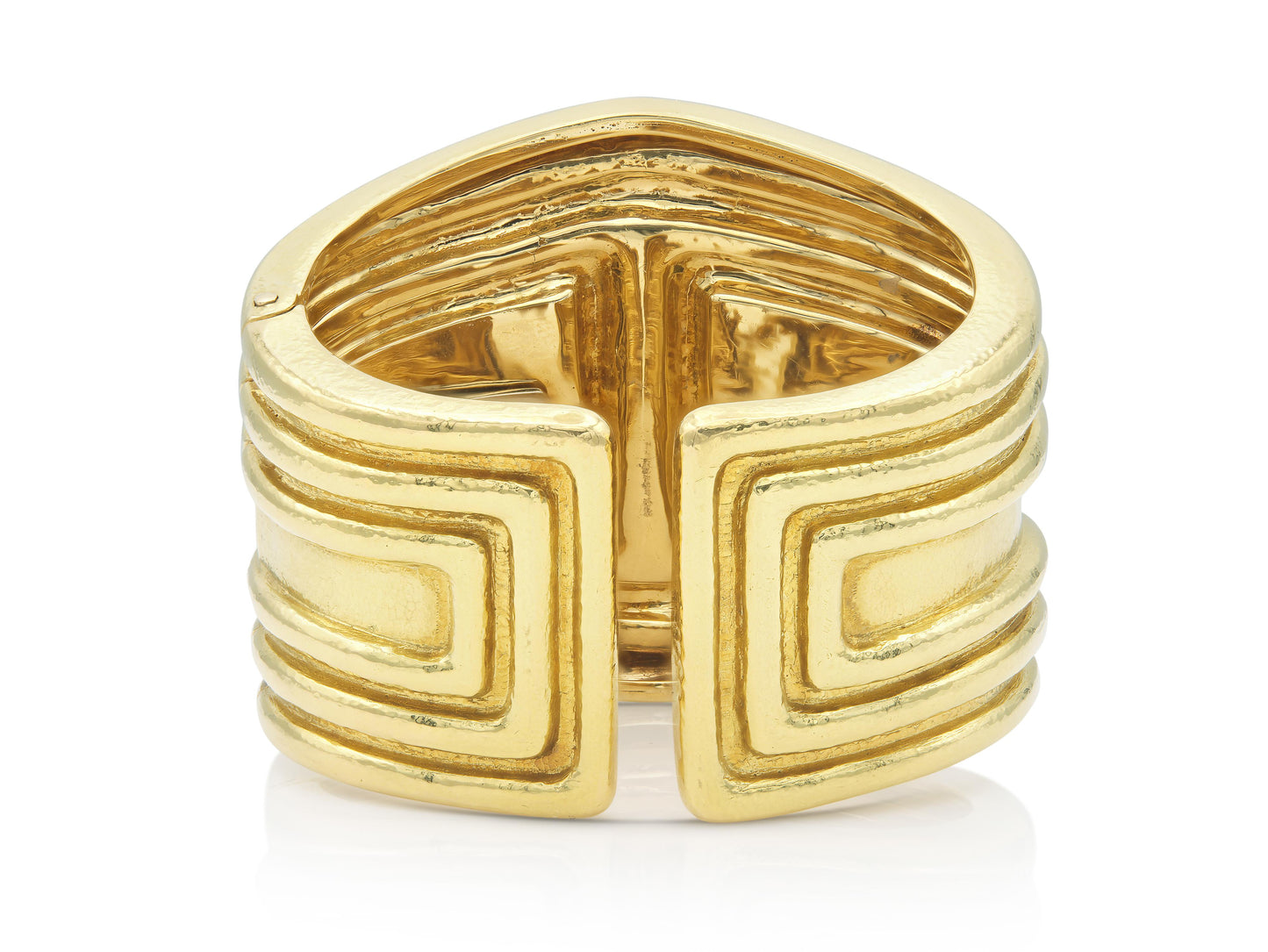Vintage 1970s David Webb Gold Wide Cuff Bracelet