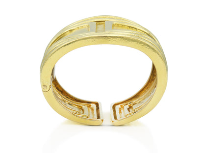 Vintage 1970s David Webb Gold Wide Cuff Bracelet