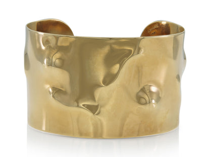 Vintage 1960s Cartier Gold Crumble Cuff Bracelet