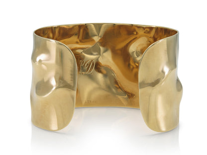 Vintage 1960s Cartier Gold Crumble Cuff Bracelet
