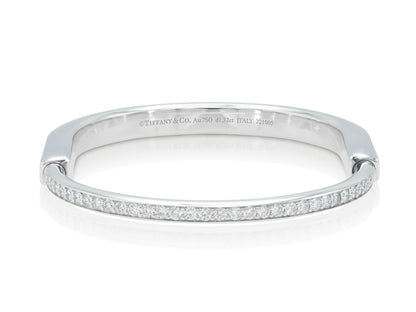 Tiffany & Co. Lock Bangle Bracelet with Diamonds