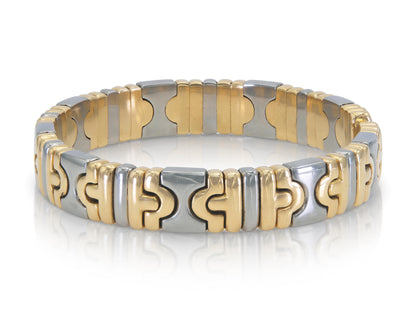 Vintage 1990s Bvlgari Two-Toned Parentesi Cuff Bracelet