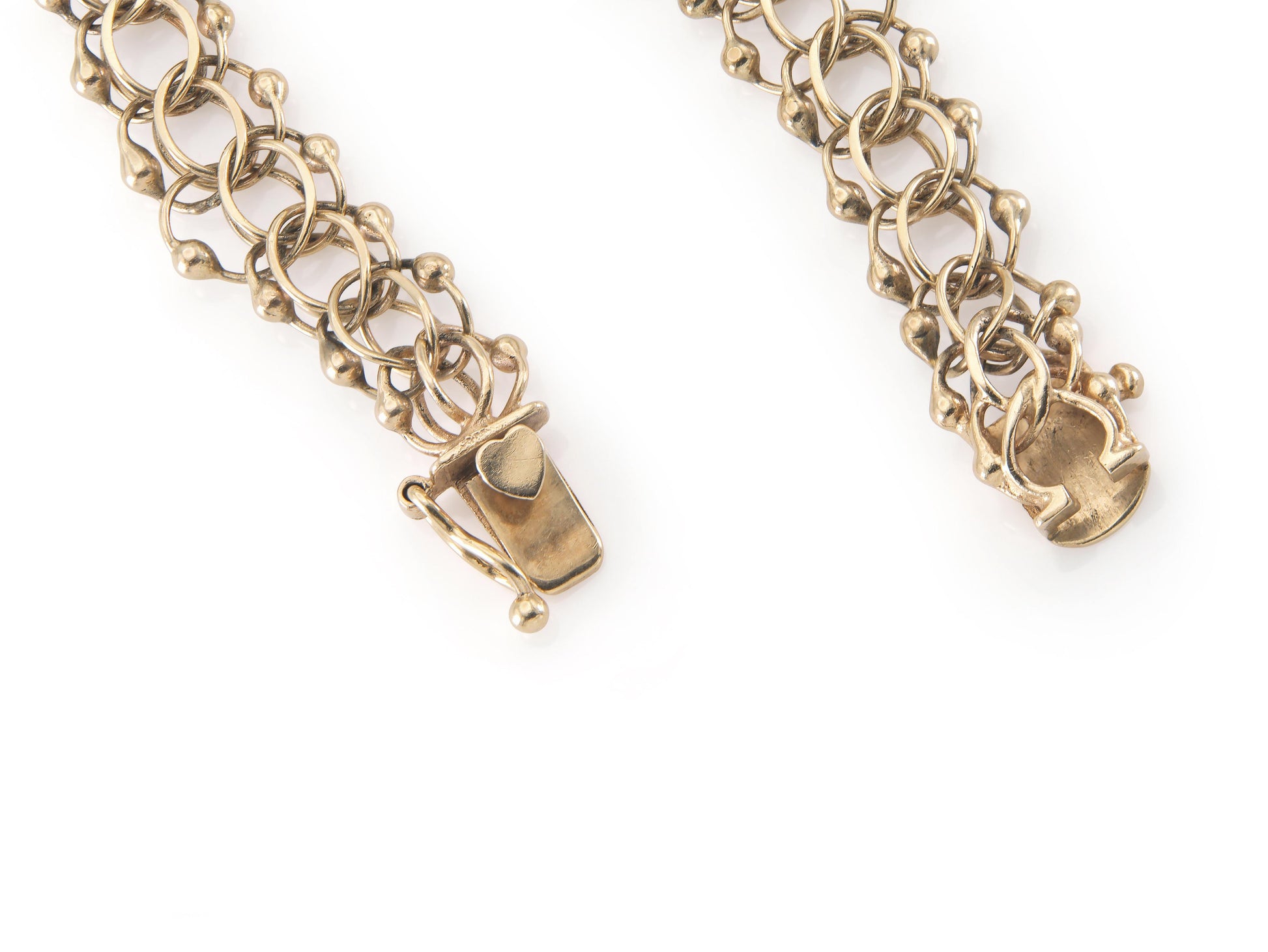 Vintage 1940s Retro Gold Link Bracelet