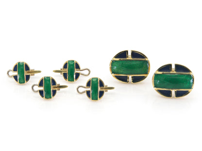 Vintage 1970s David Webb Enamel Stud Set