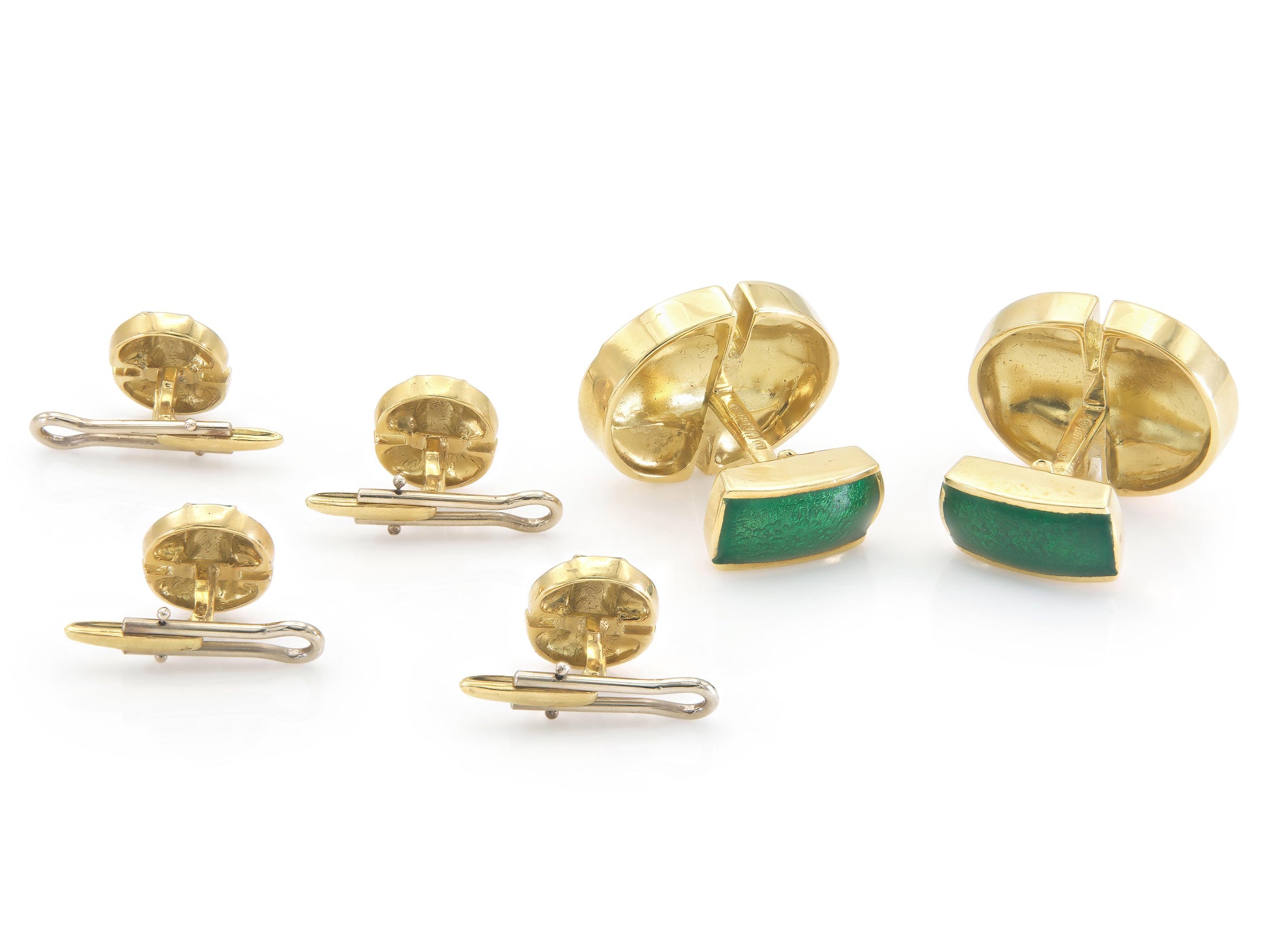 Vintage 1970s David Webb Enamel Stud Set
