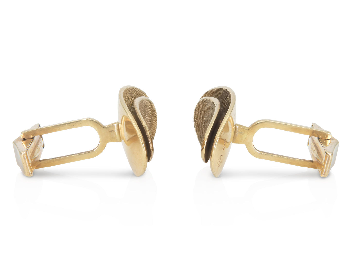 Vintage 1950s Gold Cufflinks with Sapphires