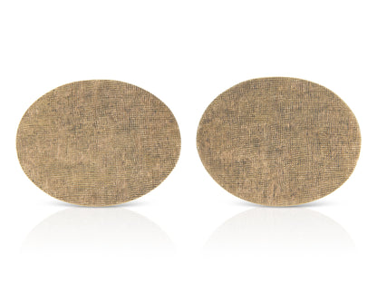 Vintage 1960s Gold Oval Cufflinks