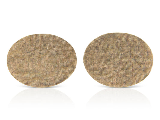 Vintage 1960s Gold Oval Cufflinks