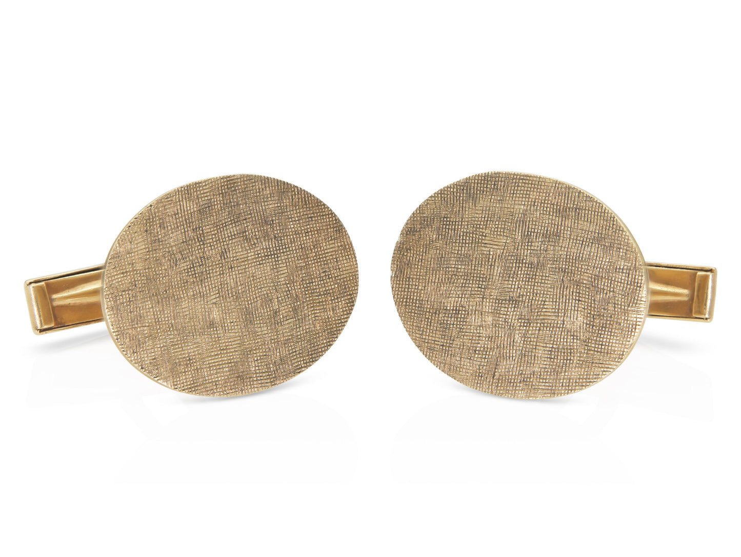 Vintage 1960s Gold Oval Cufflinks