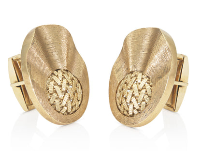 Vintage 1960s Gold Cufflinks