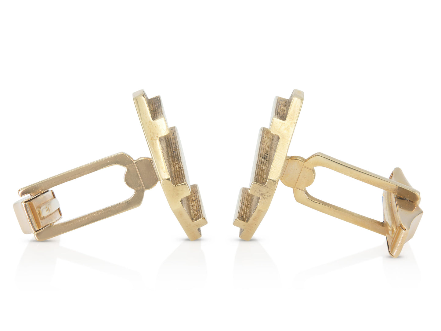 Vintage 1970s Gold Lozenge Cufflinks