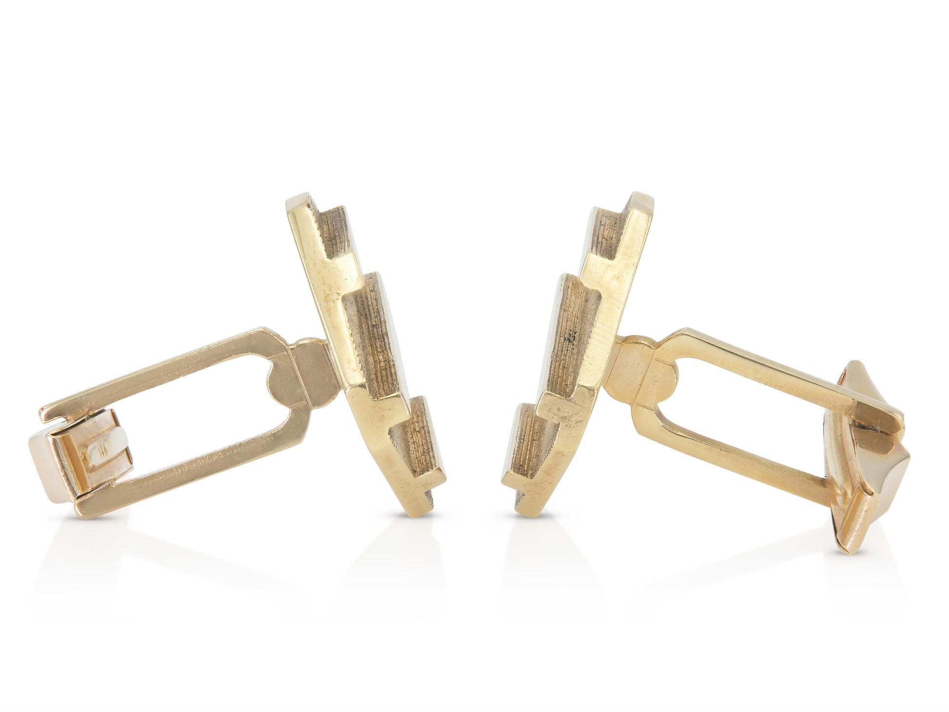 Vintage 1970s Gold Lozenge Cufflinks
