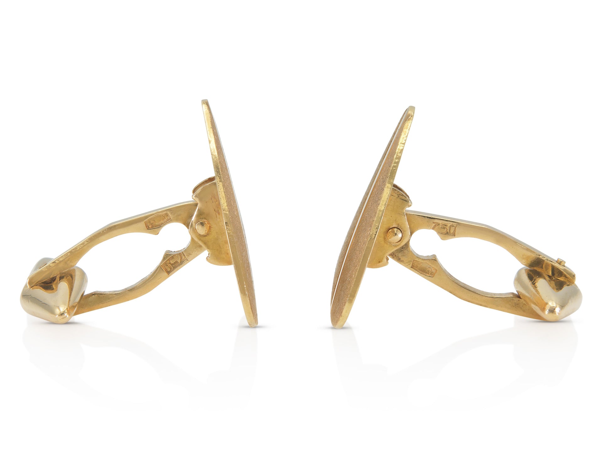Vintage 1940s Retro Gold Triangular Cufflinks