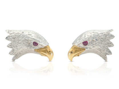 Vintage 1950s E. Wolfe & Co. Eagle Cufflinks