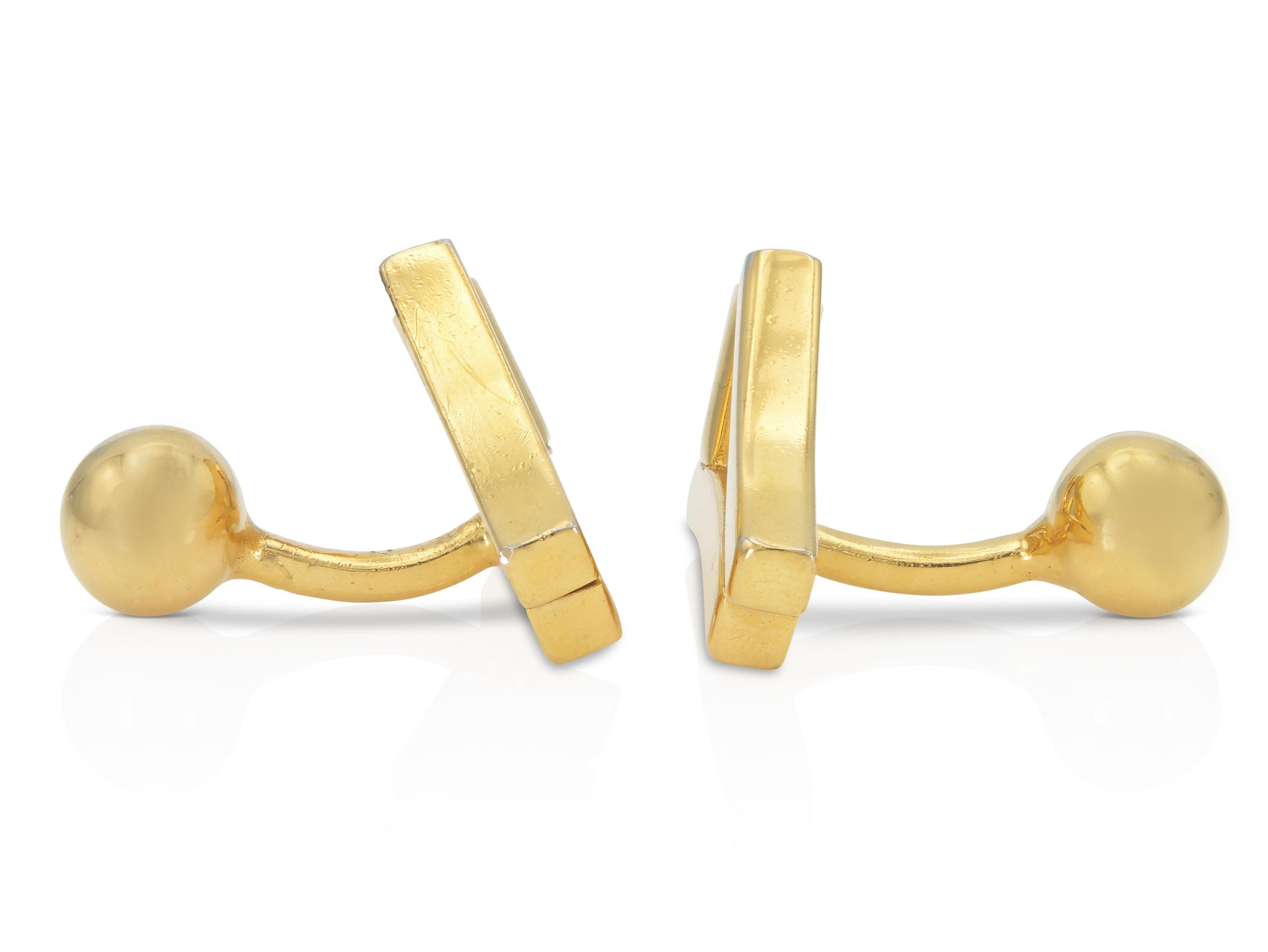 Vintage 1980s Cardin Abstract Gold Cufflinks
