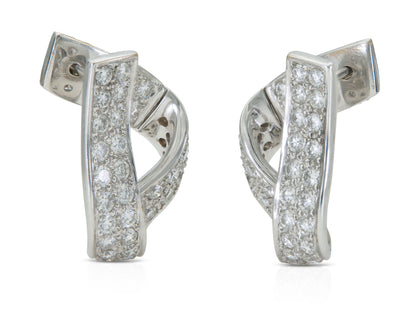 4.00 Carat Diamond Twist Earrings